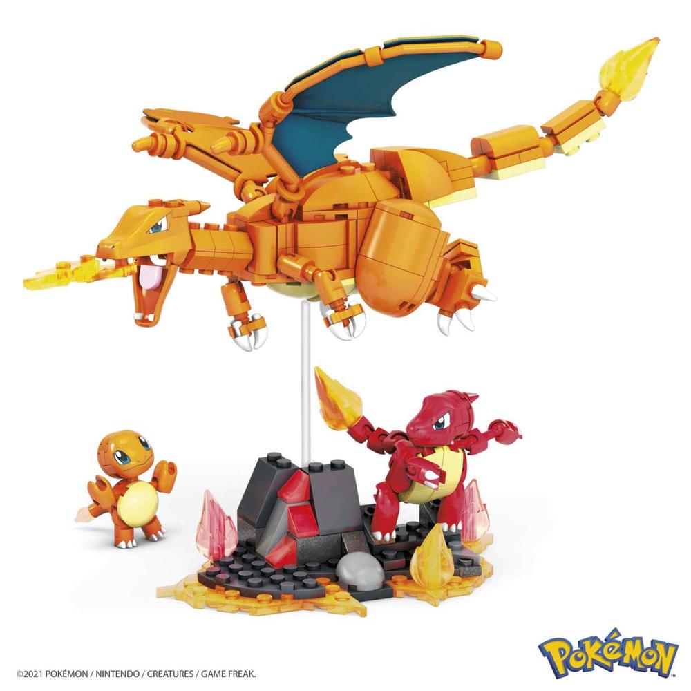 Pokemon Kit de Construccion Mega Construx Set de Evoluciones de Charmander