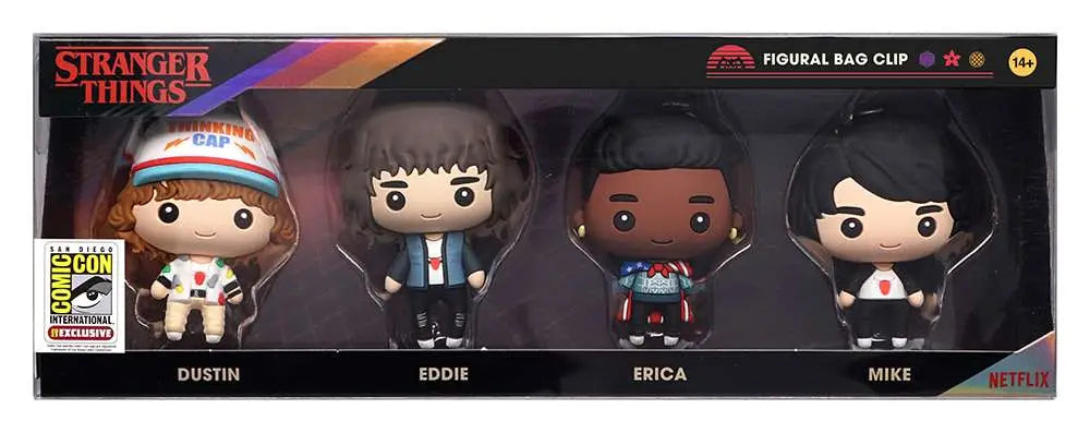 STRANGER THINGS 3DBAGCLIP 4 PCS SET SDCC Frikytopia