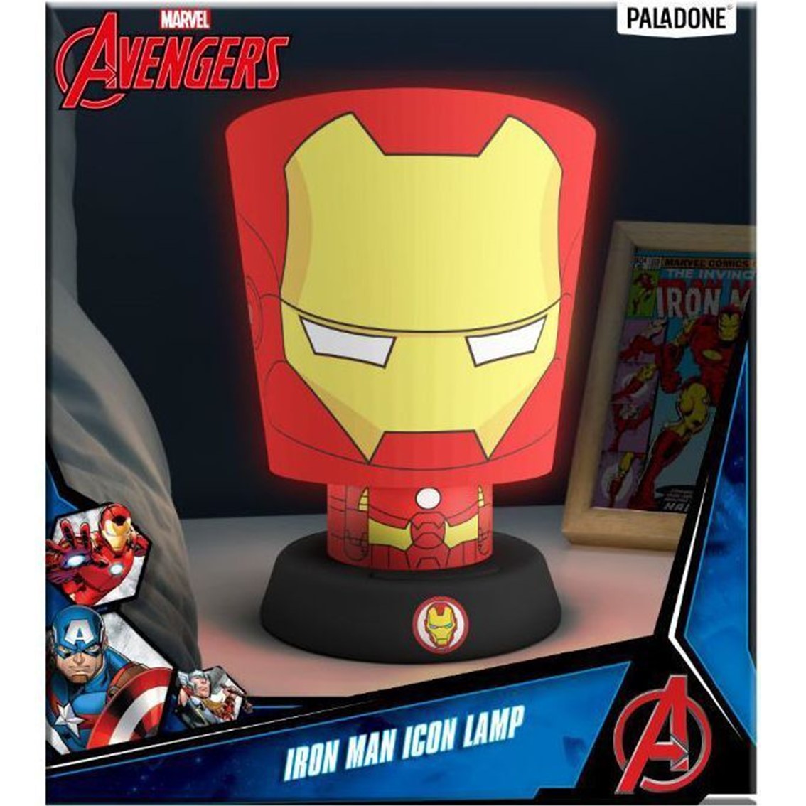 Lampara paladone marvel avengers iron man 28 cm