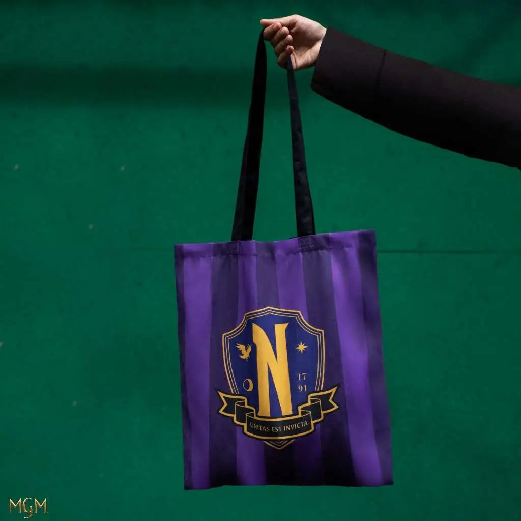 WEDNESDAY NEVERMORE ACADEMY TOTE Bolsa