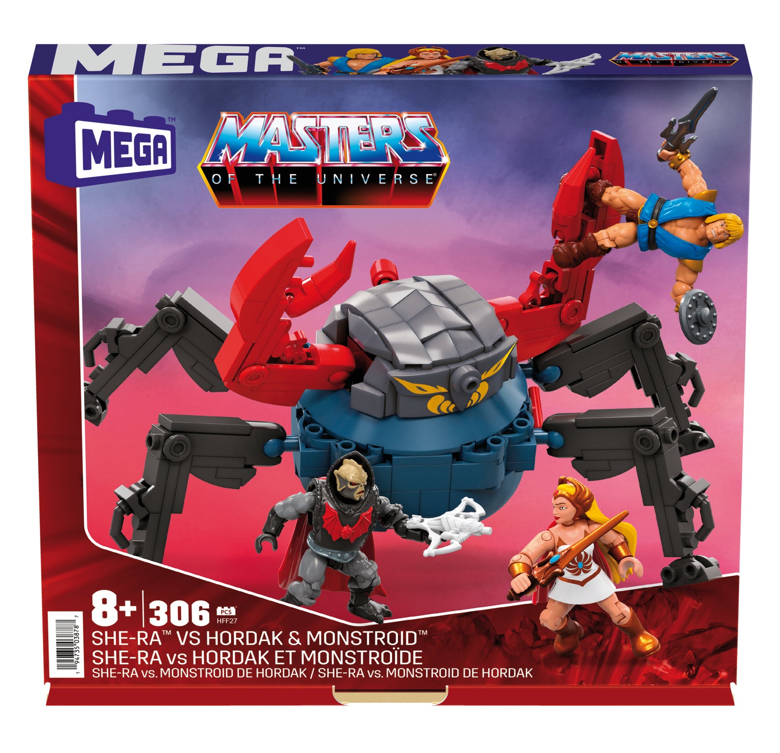 Figuras mattel mega construx masters of the universe she ra vs hordak