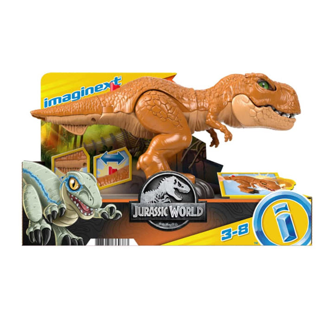 Figura mattel jurassic world imaginext t rex Frikytopia