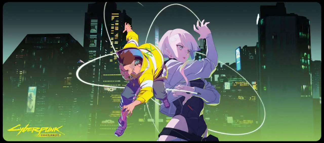 CYBERPUNK EDGERUNNERS KEYART MOUSEMAT Frikytopia