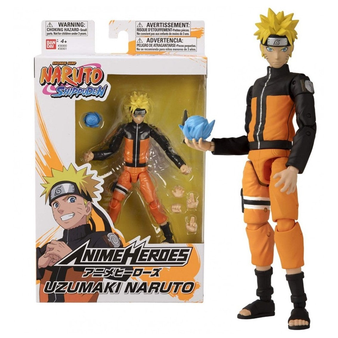 Figura bandai anime heroes naruto uzumaki naruto Frikytopia