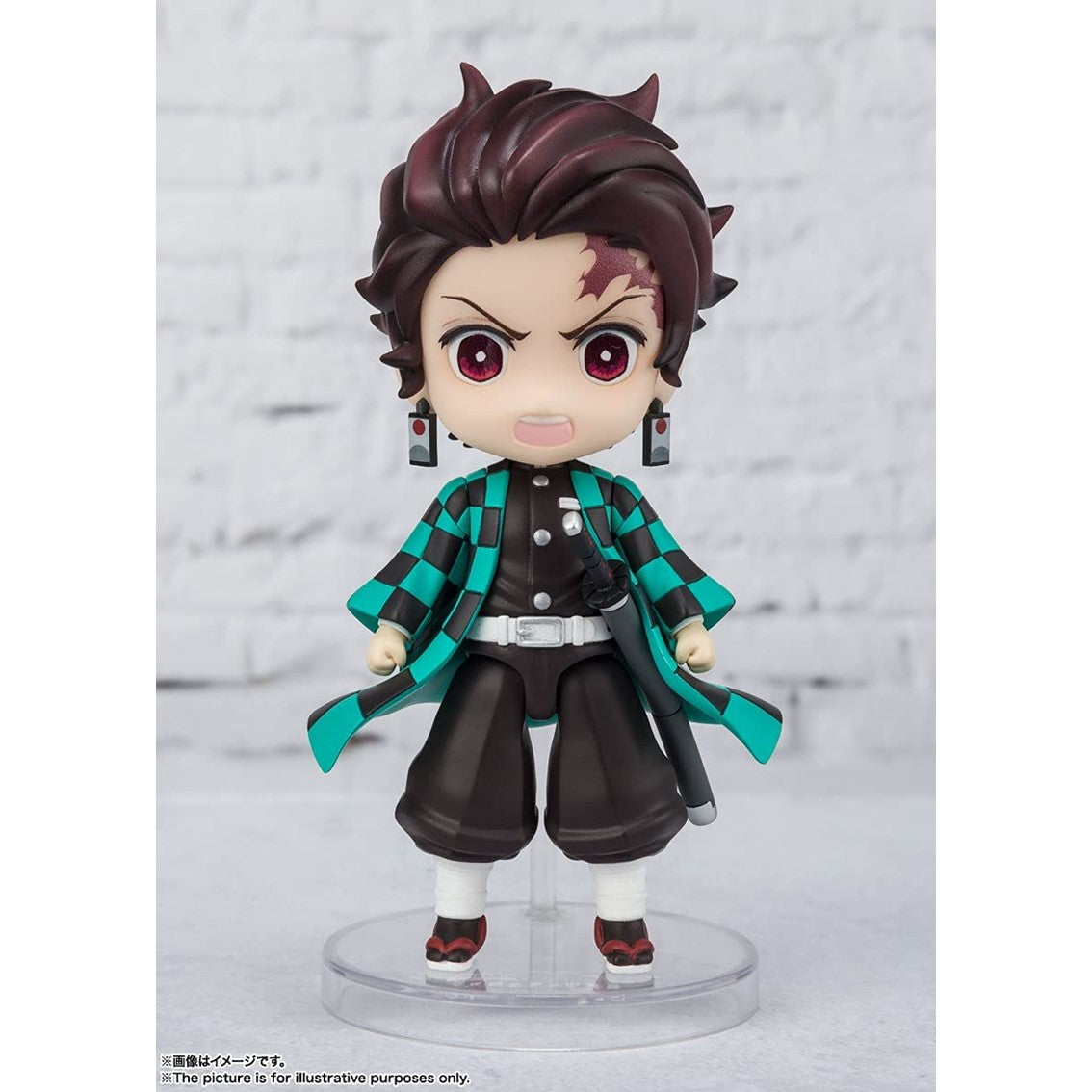 Figura tamashii nations kimetsu no yaiba demon slayer tanjiro kamado figuarts mini