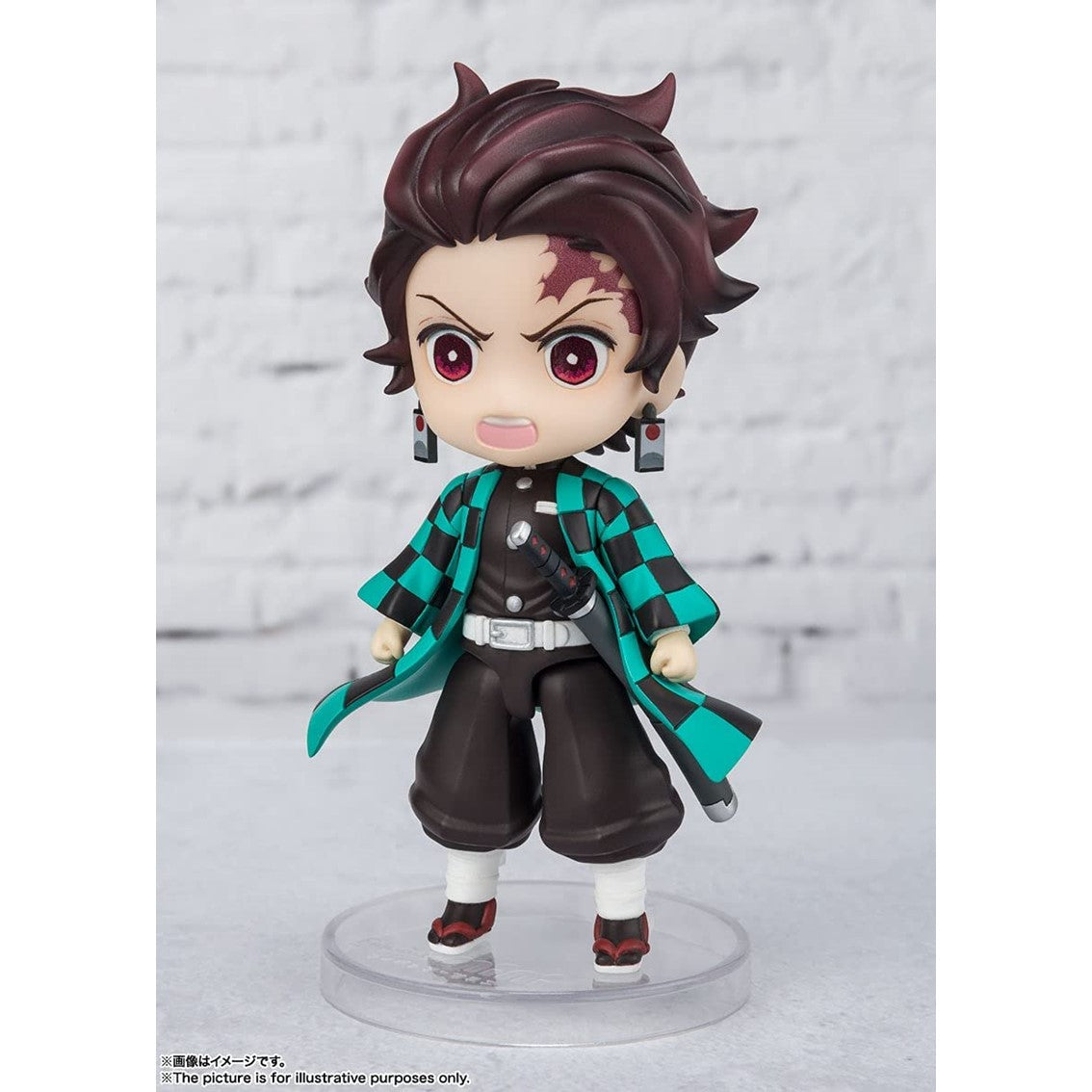 Figura tamashii nations kimetsu no yaiba demon slayer tanjiro kamado figuarts mini