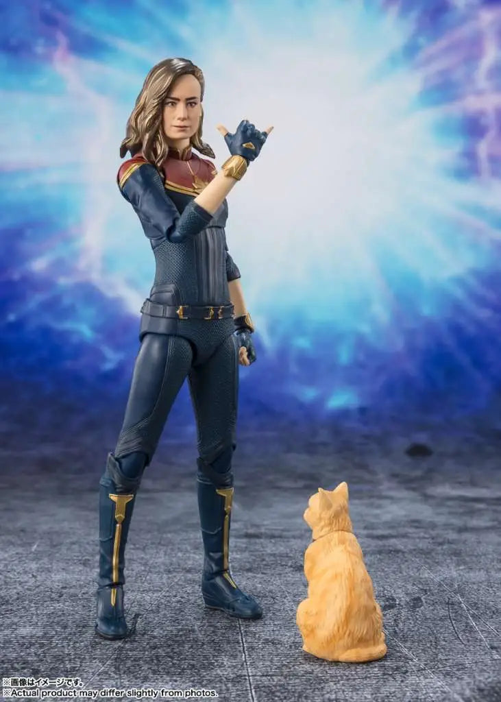 Figura tamashii nations sh figuarts marvel the marvels capitana marvel