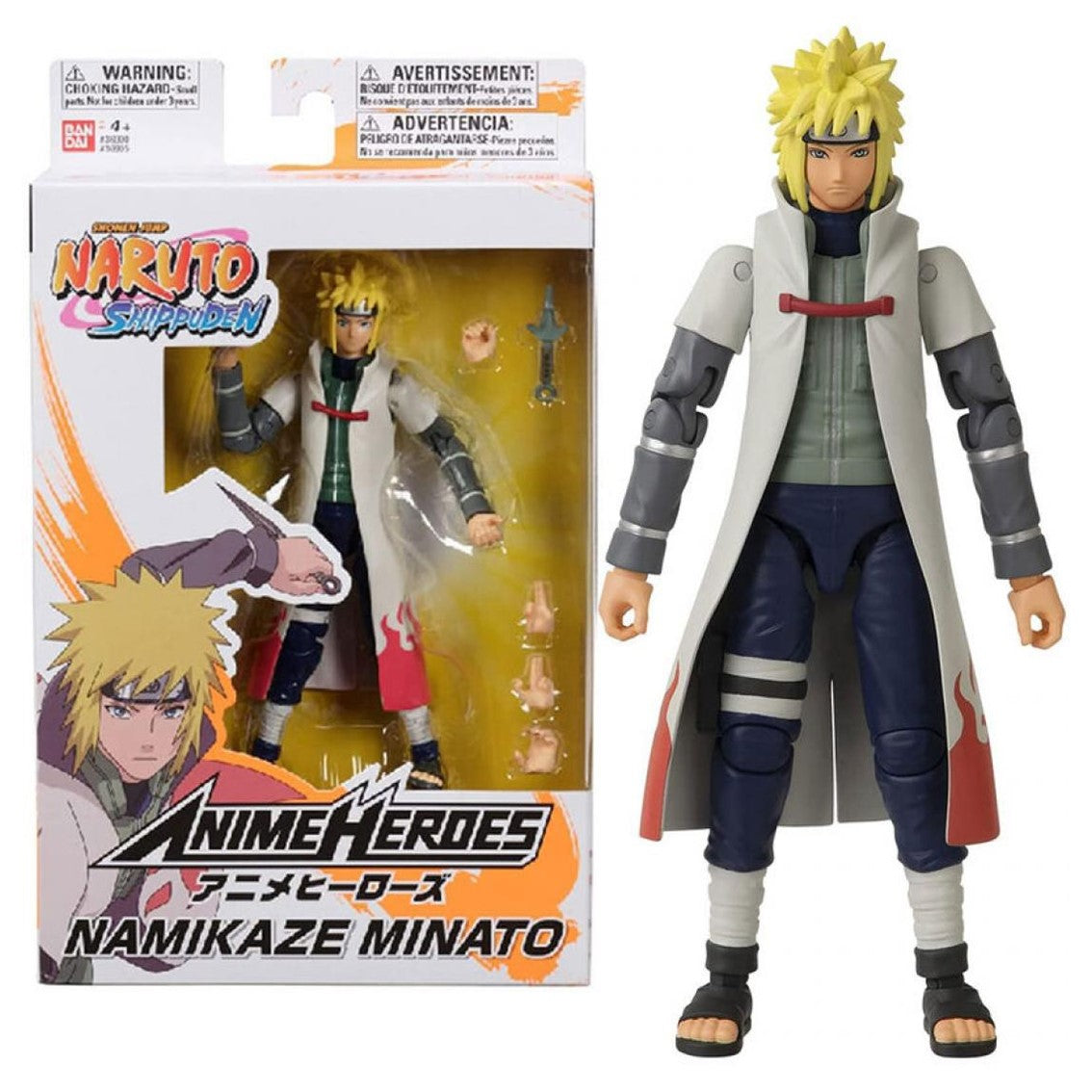 Figura bandai anime heroes naruto namikaze Frikytopia