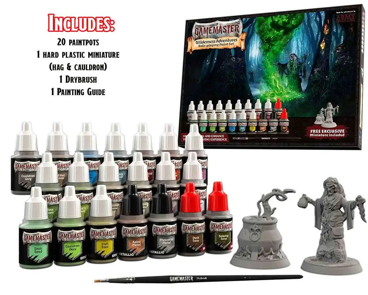 GAMEMASTER WILDERNESS ADVENTURES RPG PAINT SET Frikytopia