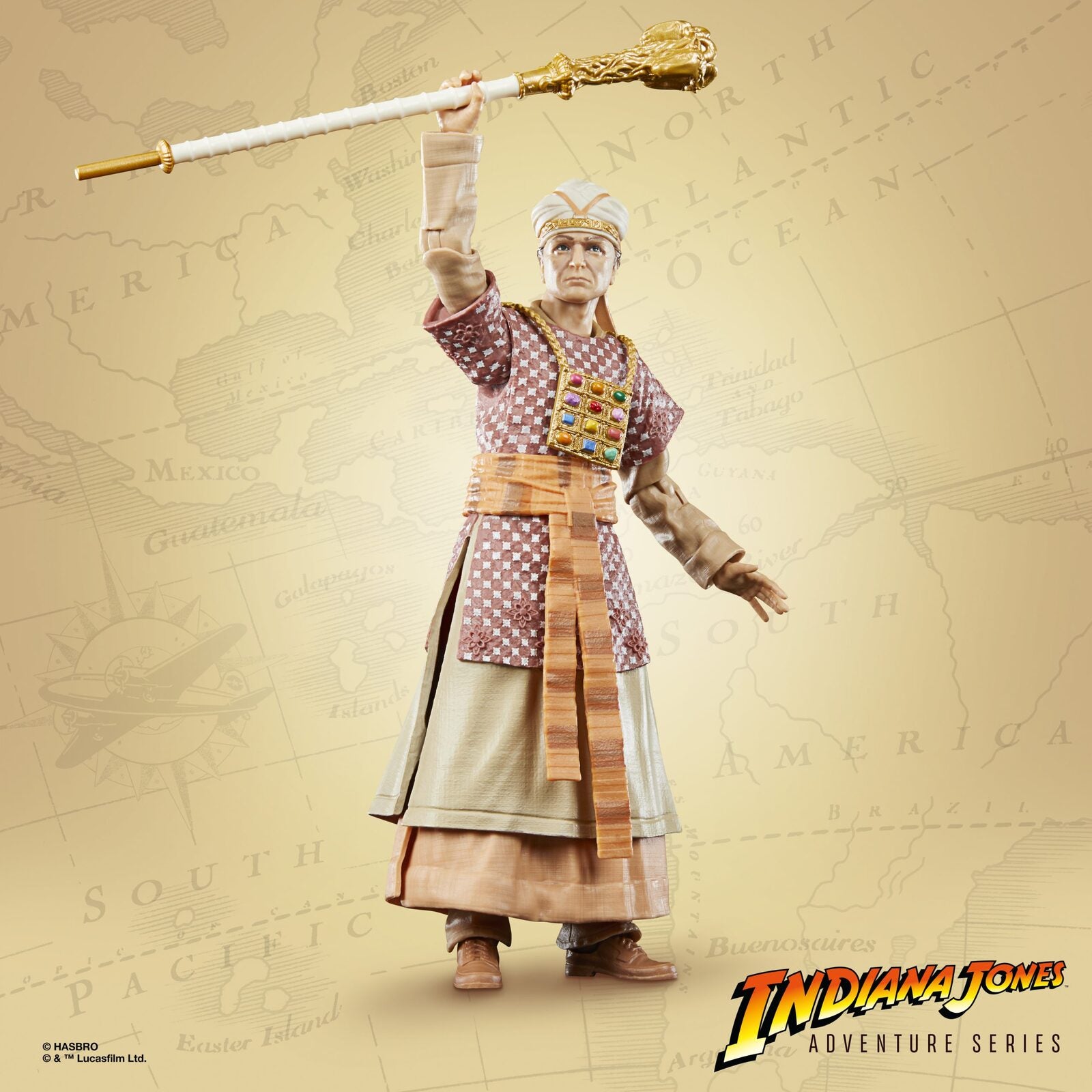 Figura hasbro indian jones adventure series rene belloq ceremonial