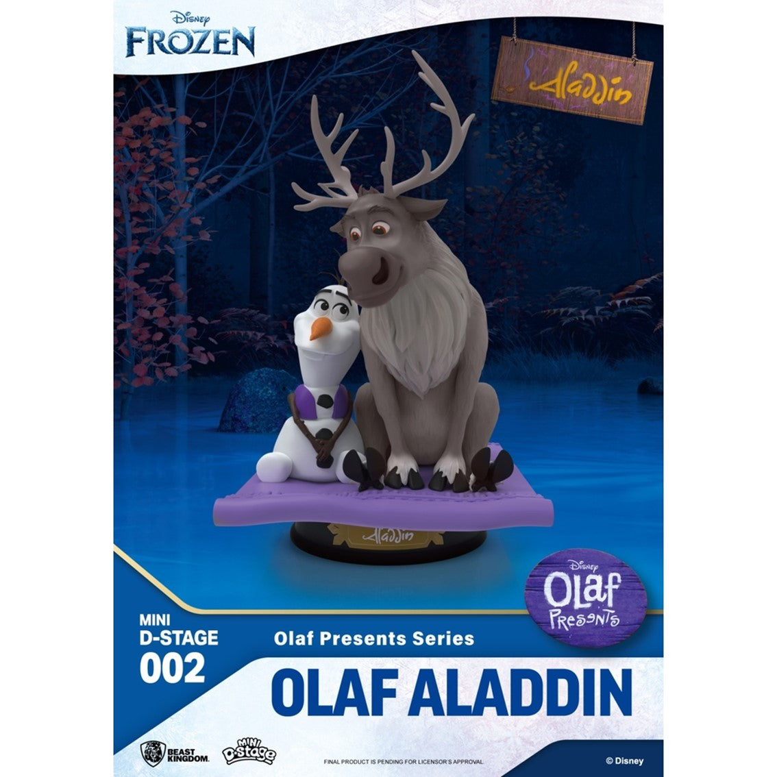 Figura minidstage disney olaf presenta olaf simba Frikytopia