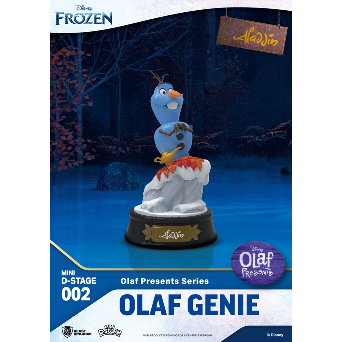 Figura beast kingdom minidstage disney olaf presenta olaf genio Frikytopia
