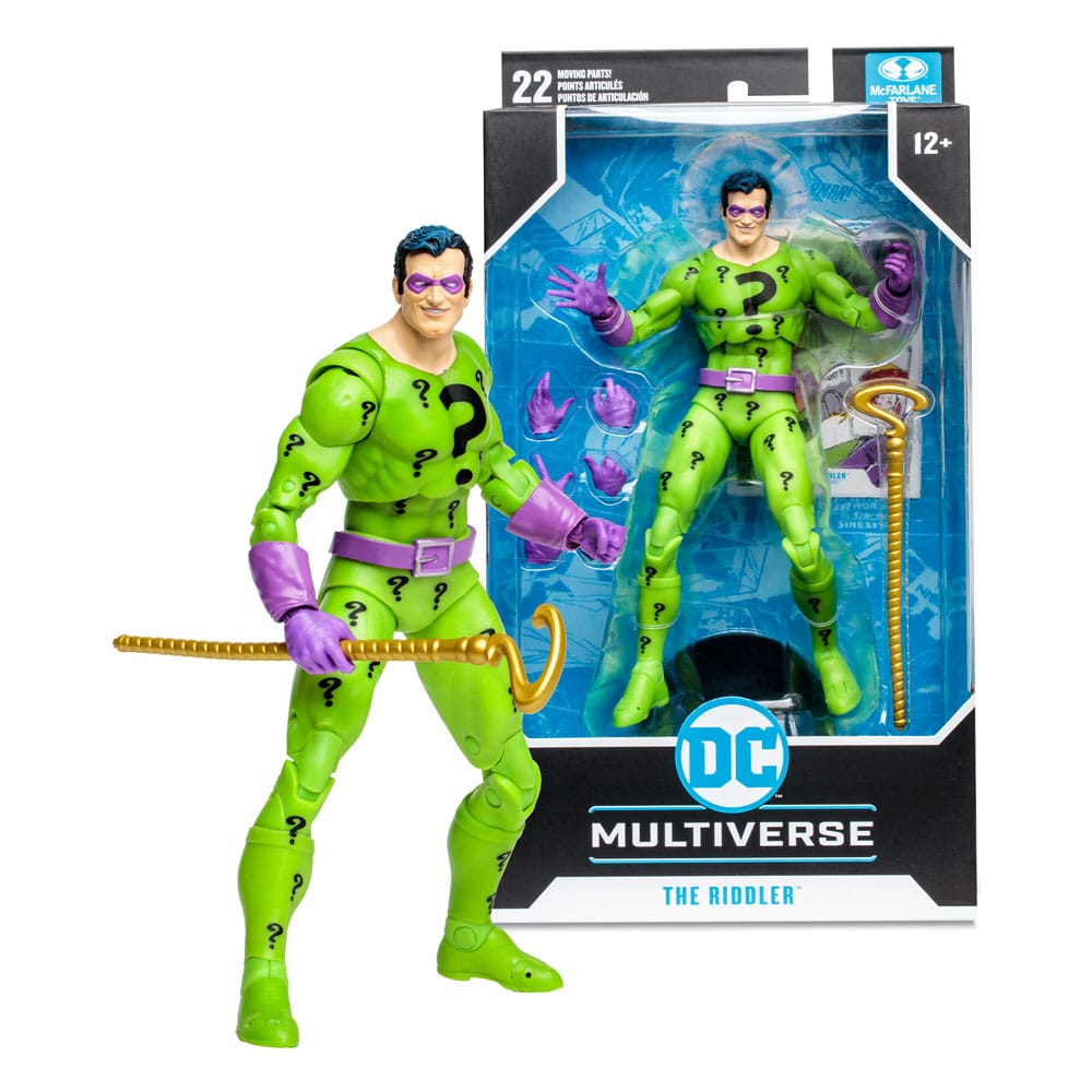 Figura mcfarlane toys dc multiverse 7in the riddler dc classic