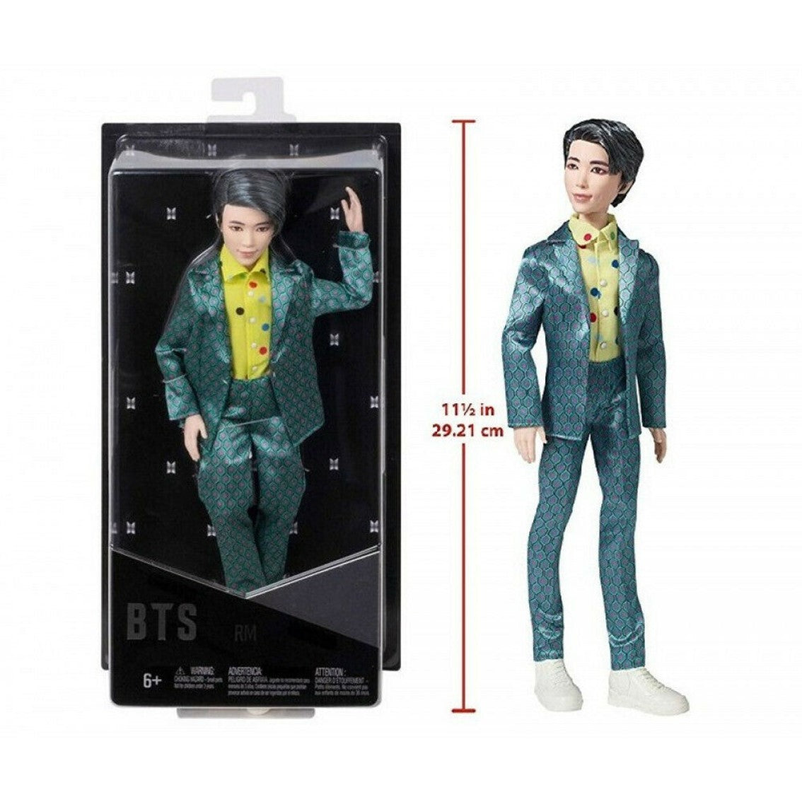 Figura mattel core fashion banda bts k pop rm 28 cm