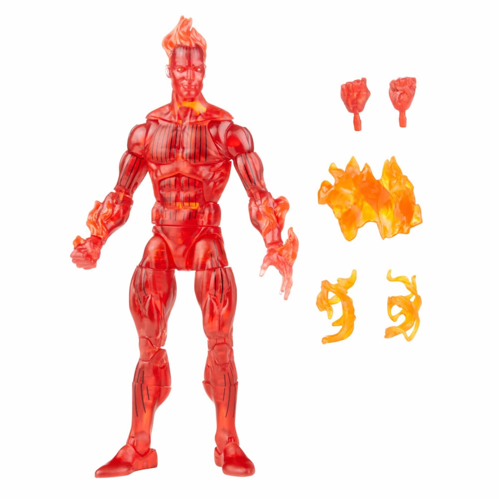 Figura hasbro antorcha humana 15 cm fantastic four marvel legends