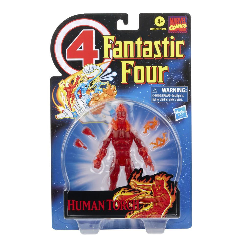 Figura hasbro antorcha humana 15 cm fantastic four marvel legends