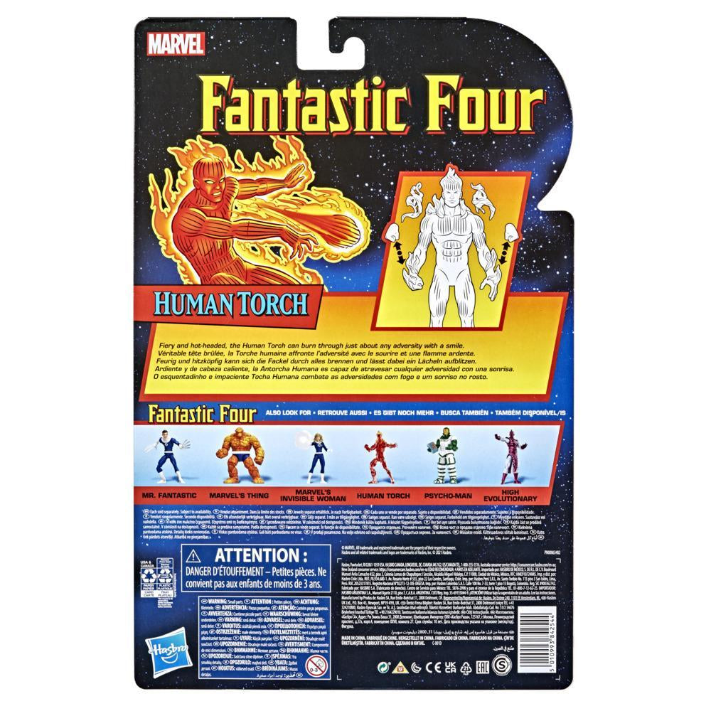 Figura hasbro antorcha humana 15 cm fantastic four marvel legends
