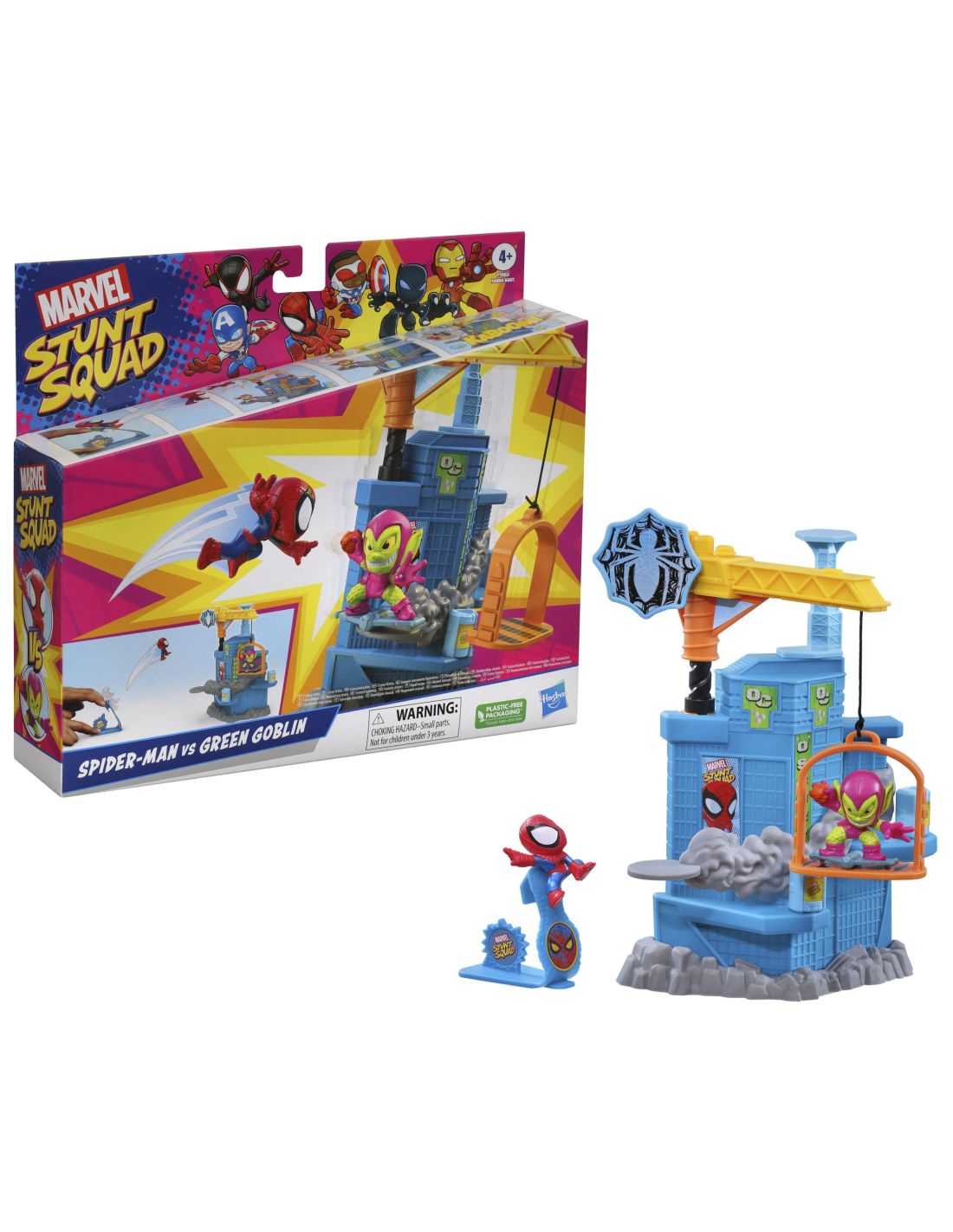 Set de juego hasbro marvel stunt squad crane smash Frikytopia