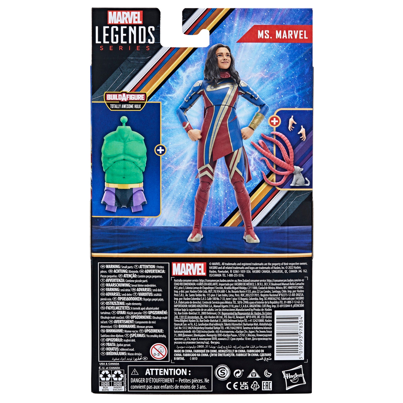 Figura hasbro marvel legends series ms marvel