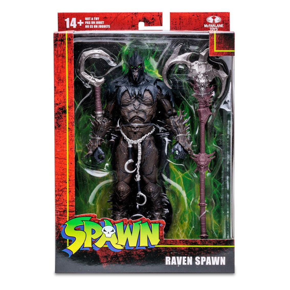 Figura mcfarlane toys raven spawn gancho pequeno