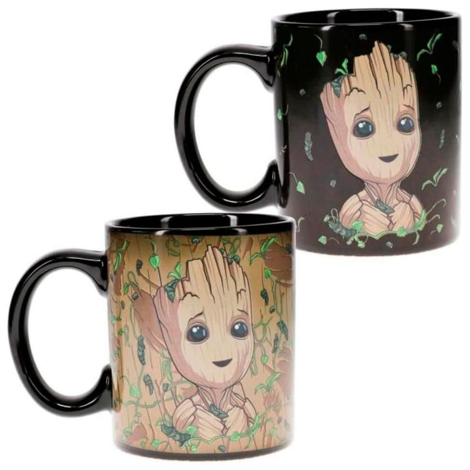 Taza termica paladone marvel guardianes de la galaxia groot Frikytopia