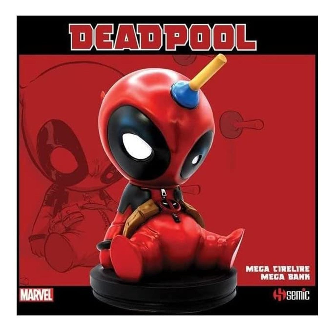 Figura hucha semic studios marvel deadpool skottie young