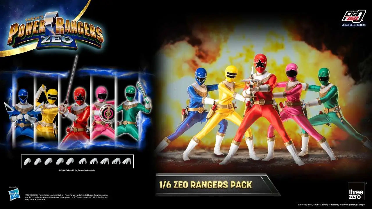 POWER RANGERS ZEO 1/6 Figura PACK