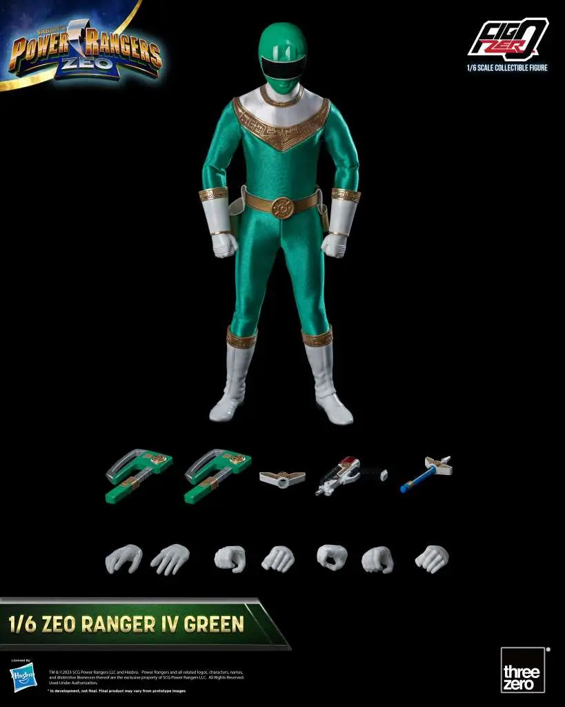 POWER RANGERS ZEO RANGER IV GREEN 1/6 Figura