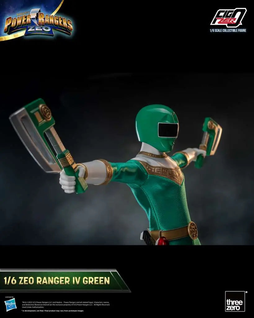 POWER RANGERS ZEO RANGER IV GREEN 1/6 Figura