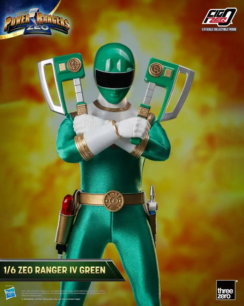 POWER RANGERS ZEO RANGER IV GREEN 1/6 Figura