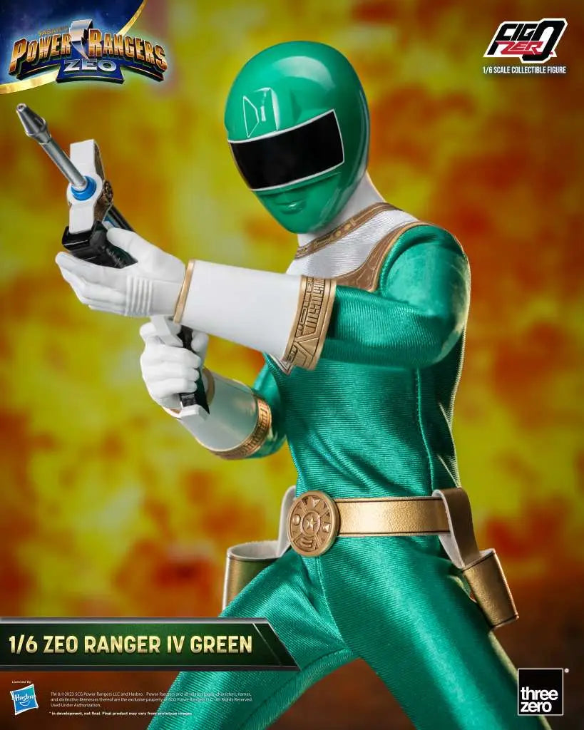 POWER RANGERS ZEO RANGER IV GREEN 1/6 Figura