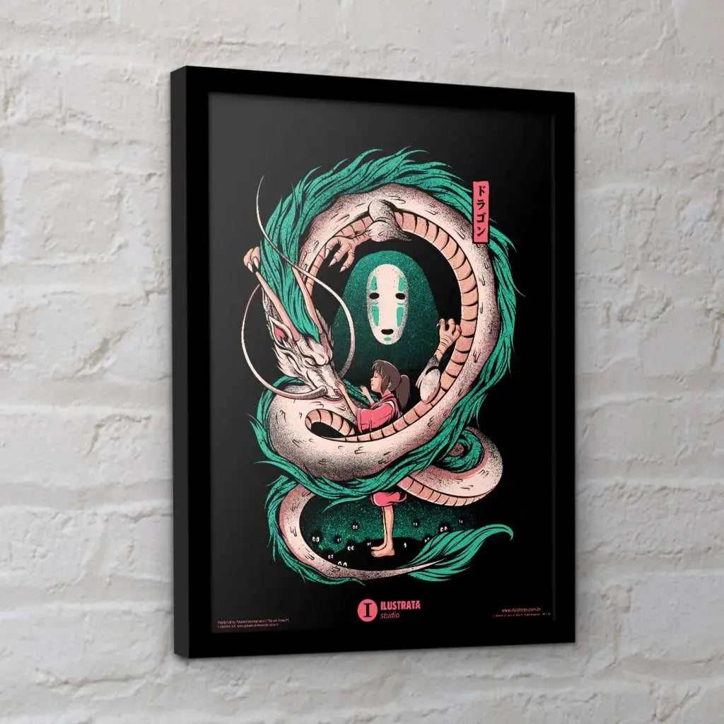 ILUSTRATA THE GIRL AND THE DRAGON COLLECTOR PRINT Frikytopia