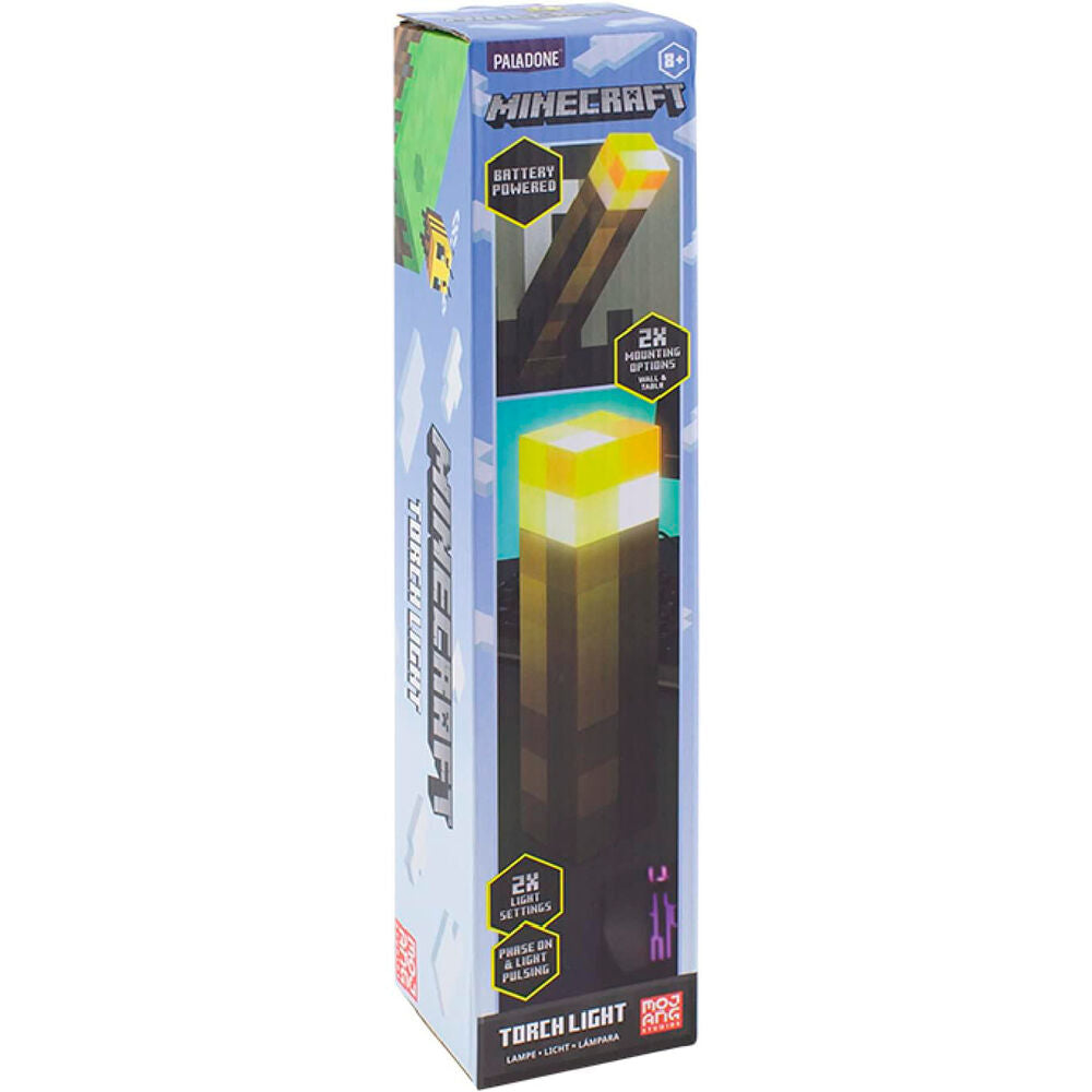 Lampara paladone minecraft antorcha