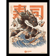 ILUSTRATA SUSHI DRAGON COLLECTOR PRINT FRAMED