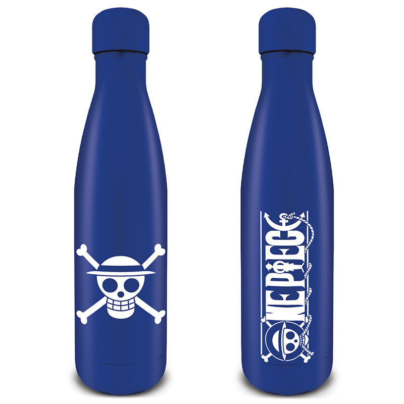 Botella metalica pyramid one piece sombrero de paja