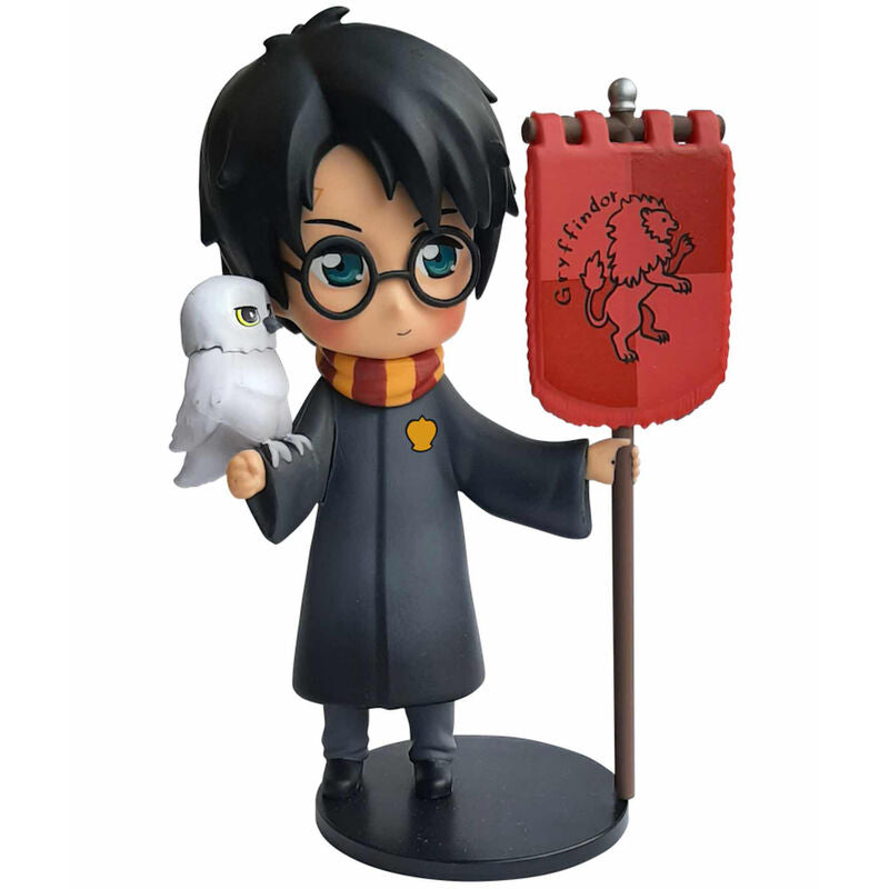 Figura plastoy harry potter harry potter con hedwig estandarte gryffindor