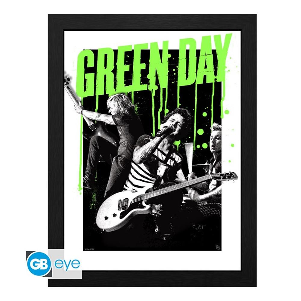 Impresion enmarcada gb eye green day live Frikytopia