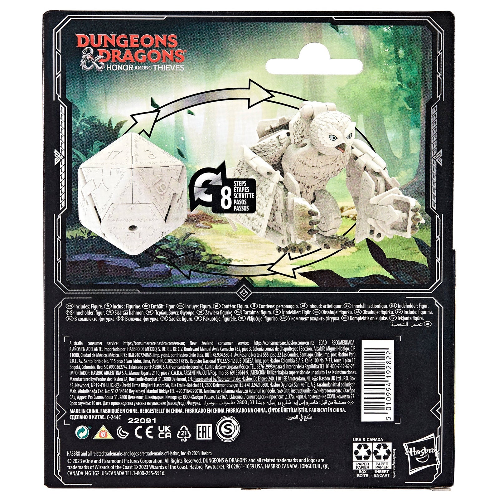 Figura hasbro dicelings dungeons dragons honor among thieves white dragon