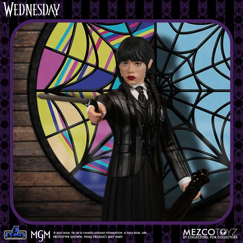 Pack 2 figuras mezco toyz wednesday 5 points wednesday & enid