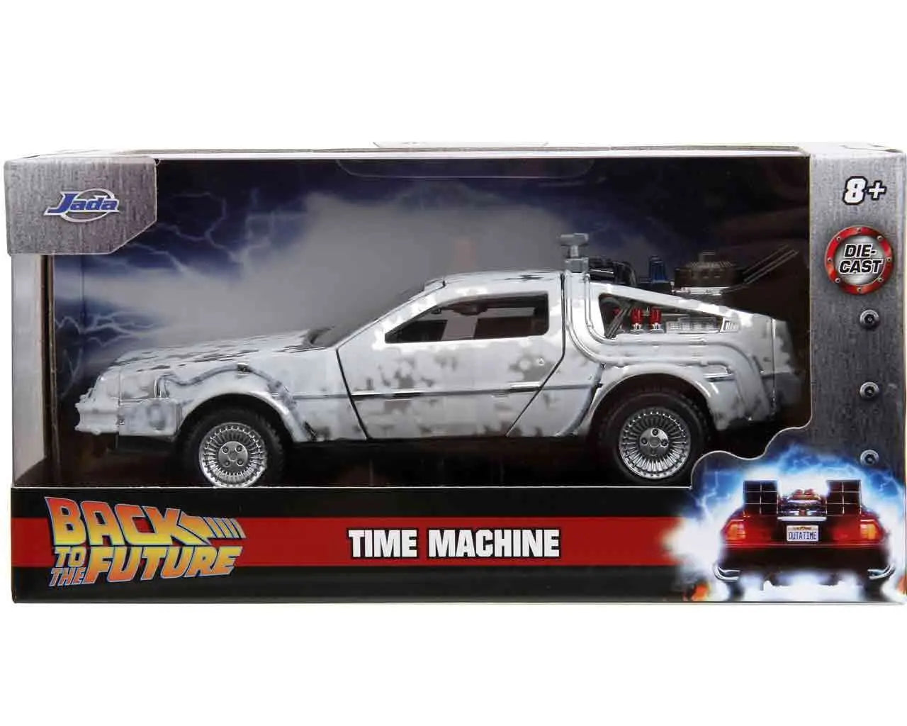 BACK TO THE FUTURE PART 1 1982 DELOREAN FROST EFFECT 1/32 DIE CAST MODEL VARIANT LIMITED EDITION