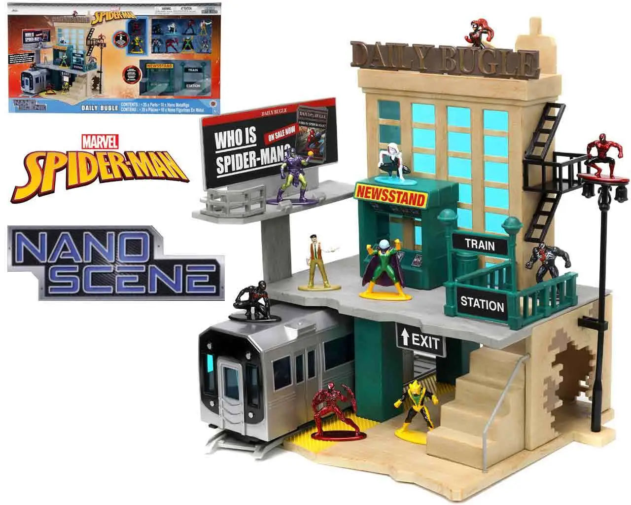 MARVEL SPIDER MAN DAILY BUGLE NANO SCENE DIORAMA Frikytopia