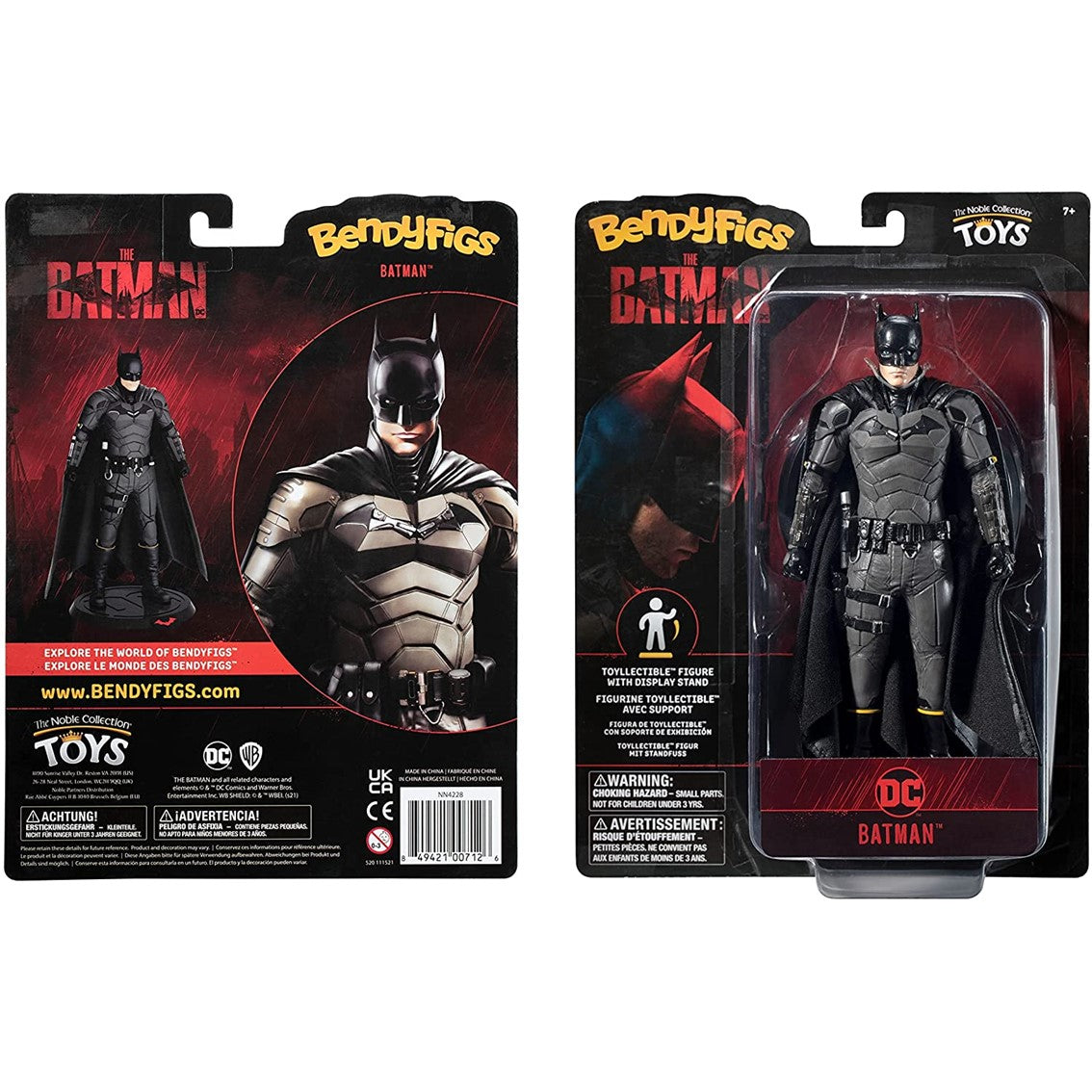 Figura the noble collection dc comics cine the batman 2022 batman bendyfigs