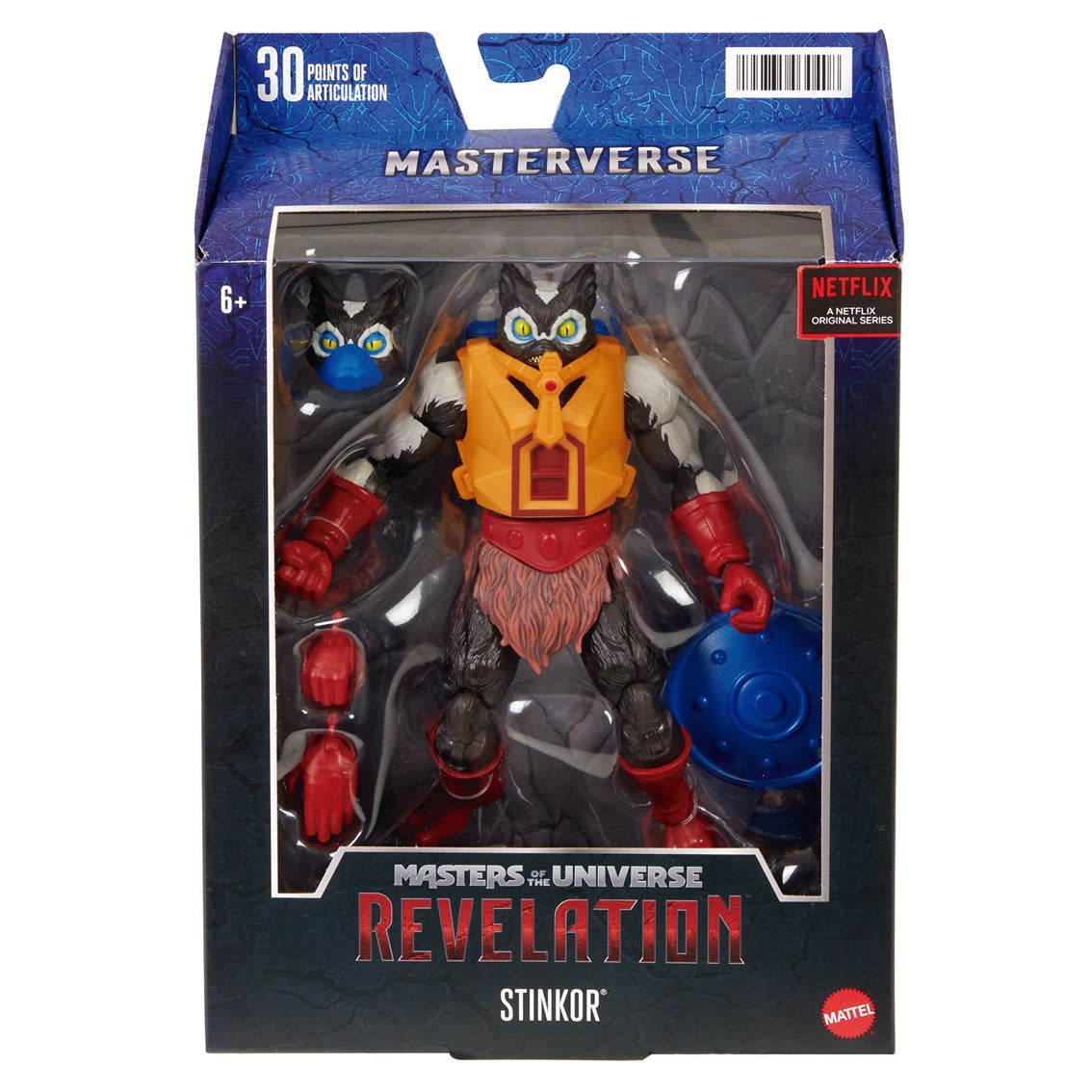 Figura mattel masters of the universe revelation animated serie skinthor