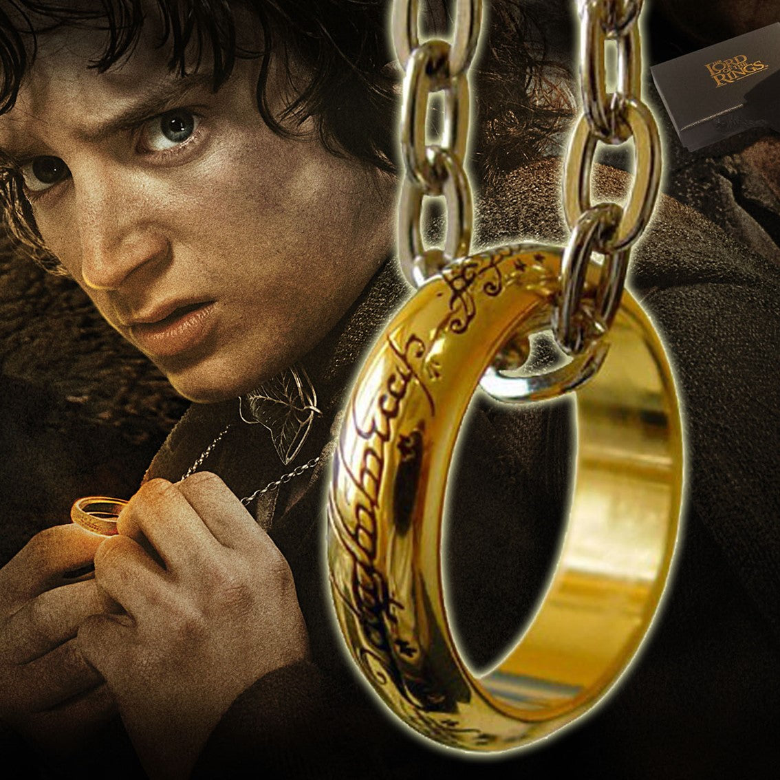 El Señor de los Anillos Anillo Único bañado en oro