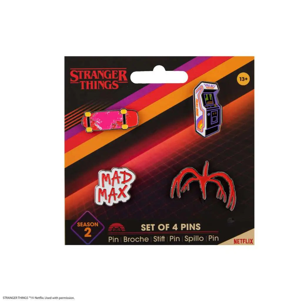 STRANGER THINGS SEASON 2 Pin SET (4) Frikytopia
