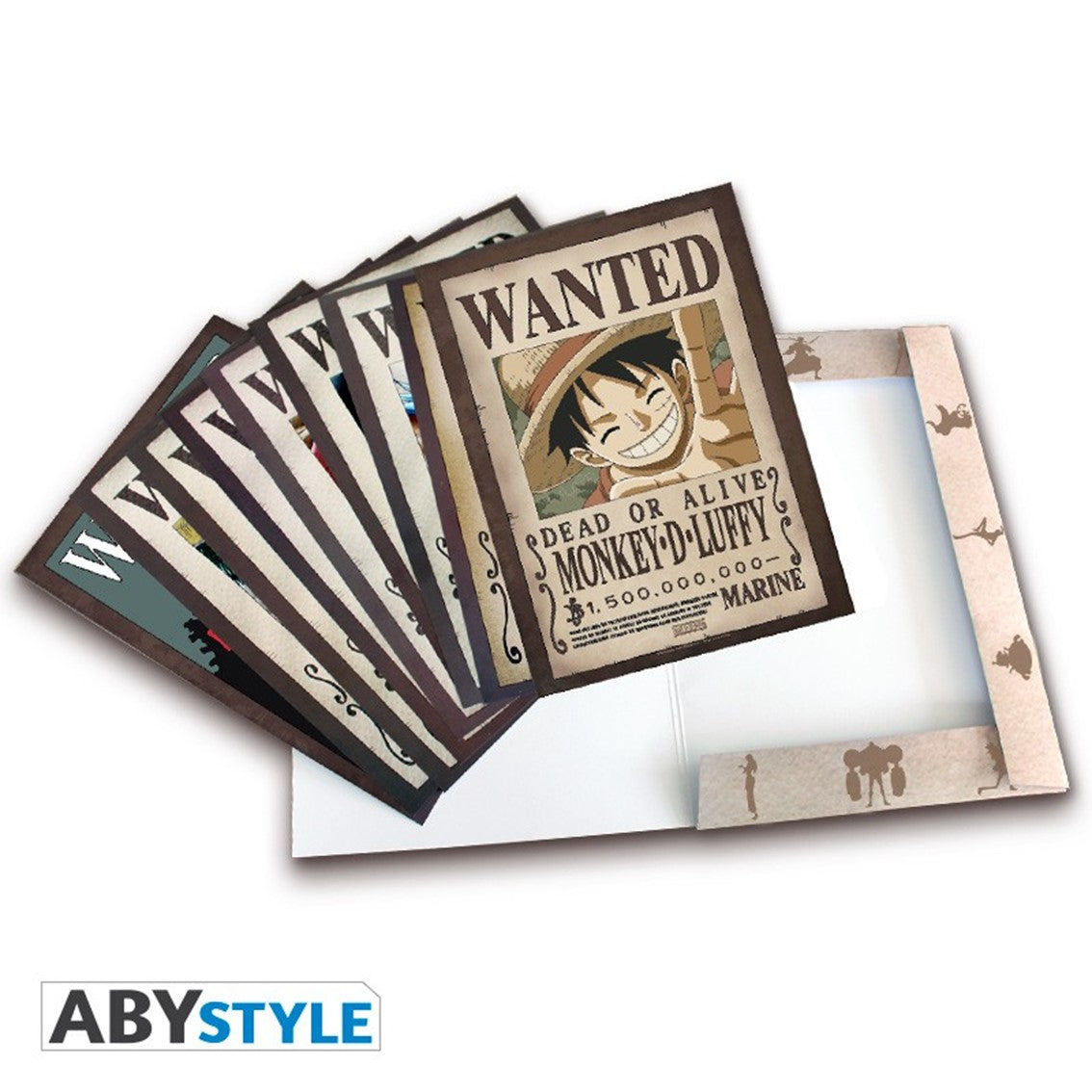 Pack 9 posters abystyle cartel se busca tripulacion sombrero de paja one piece Frikytopia