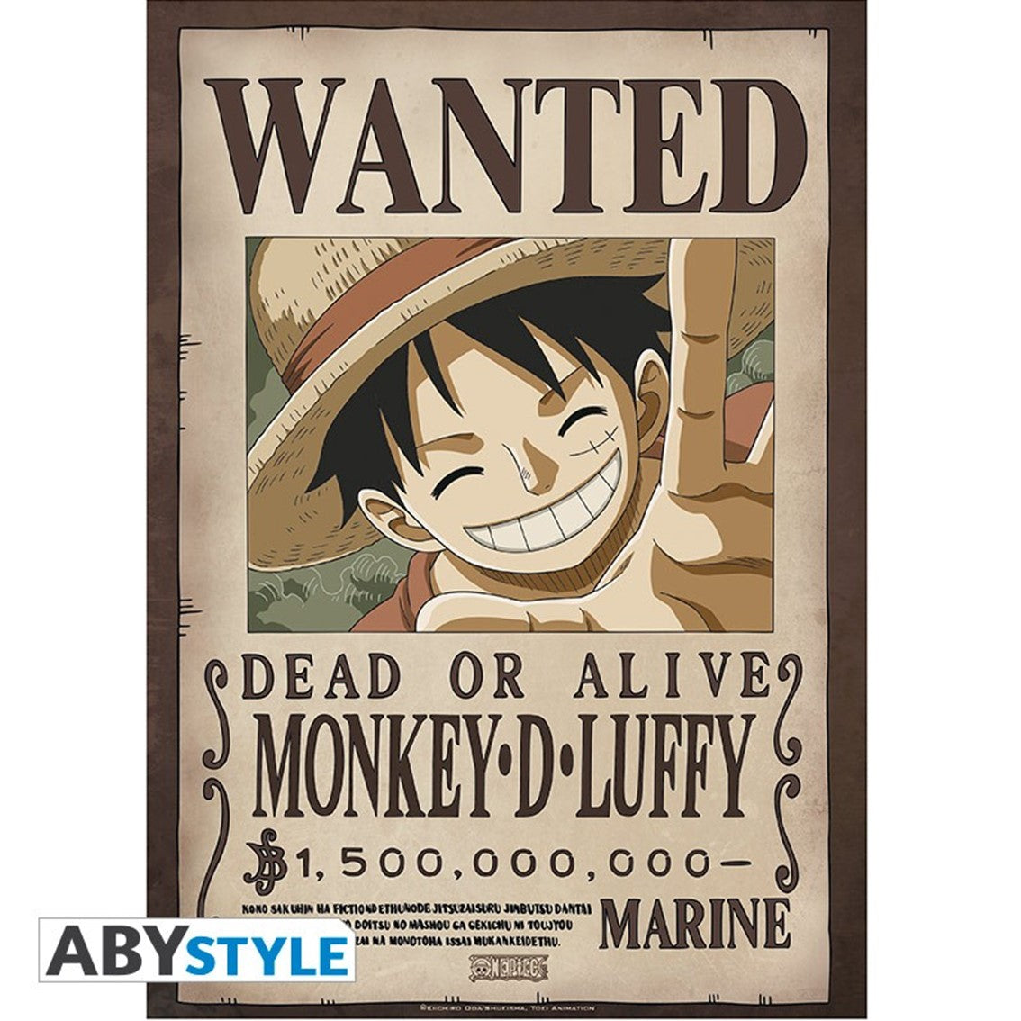 Pack 9 posters abystyle cartel se busca tripulacion sombrero de paja one piece