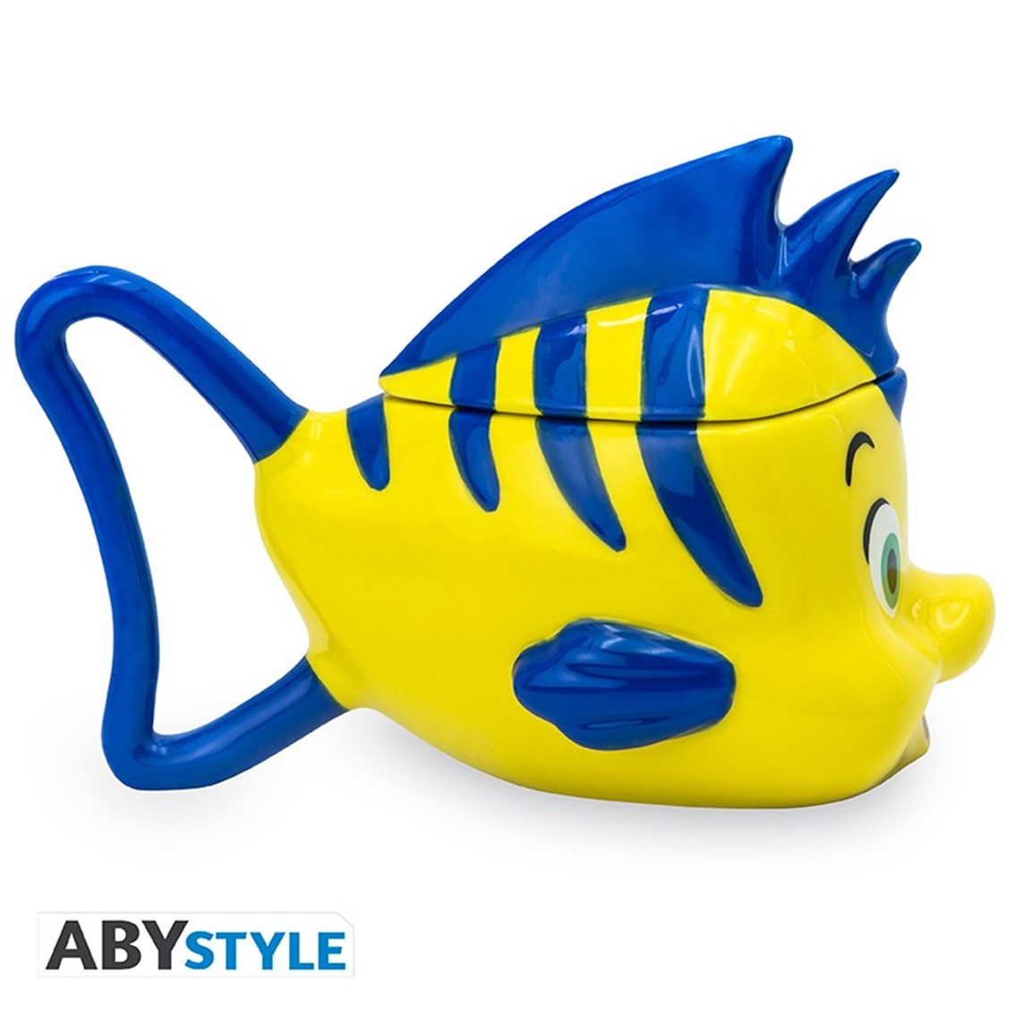 Taza 3d abystyle disney la sirenita flounder