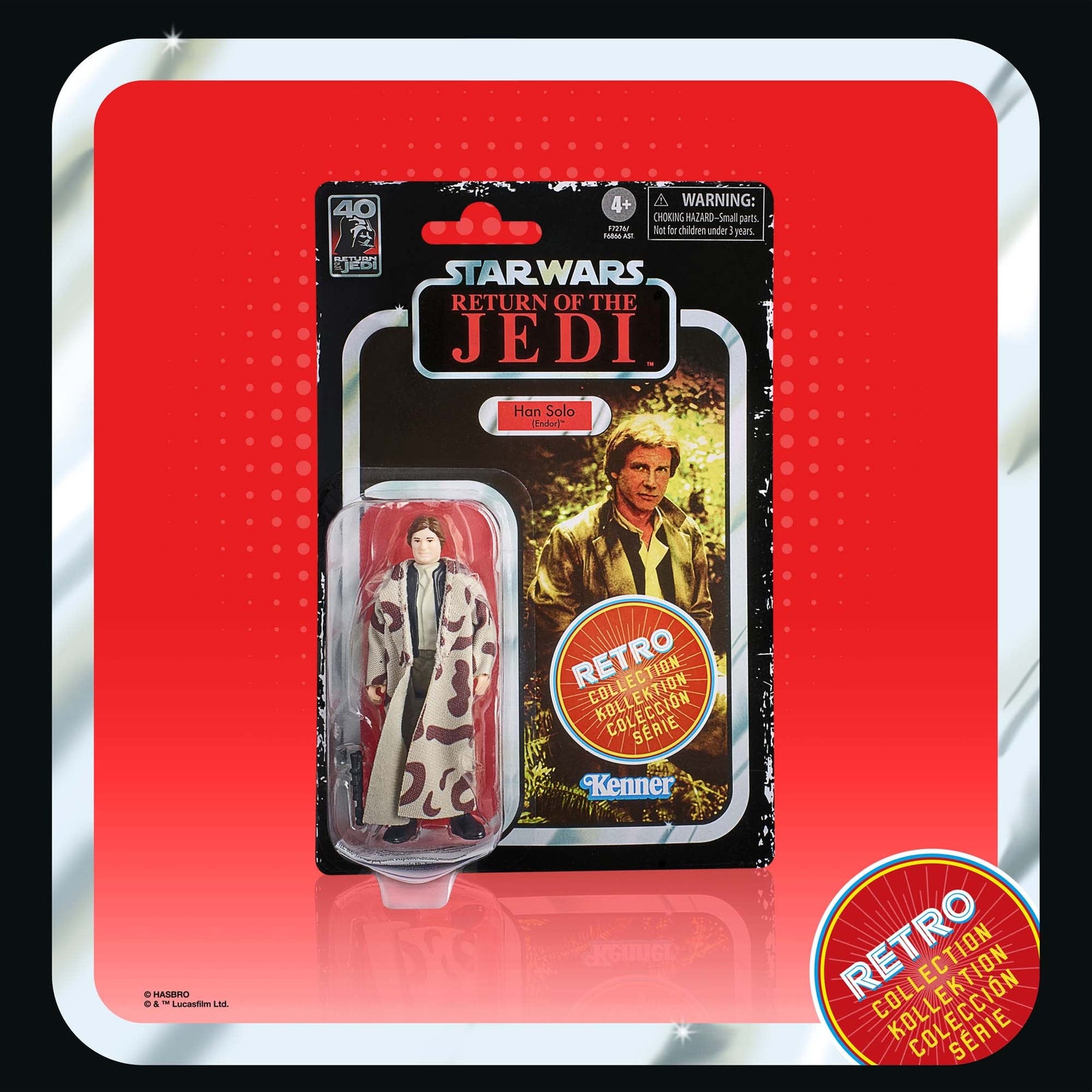 Figura hasbro star wars retro collection el retorno del jedi han solo
