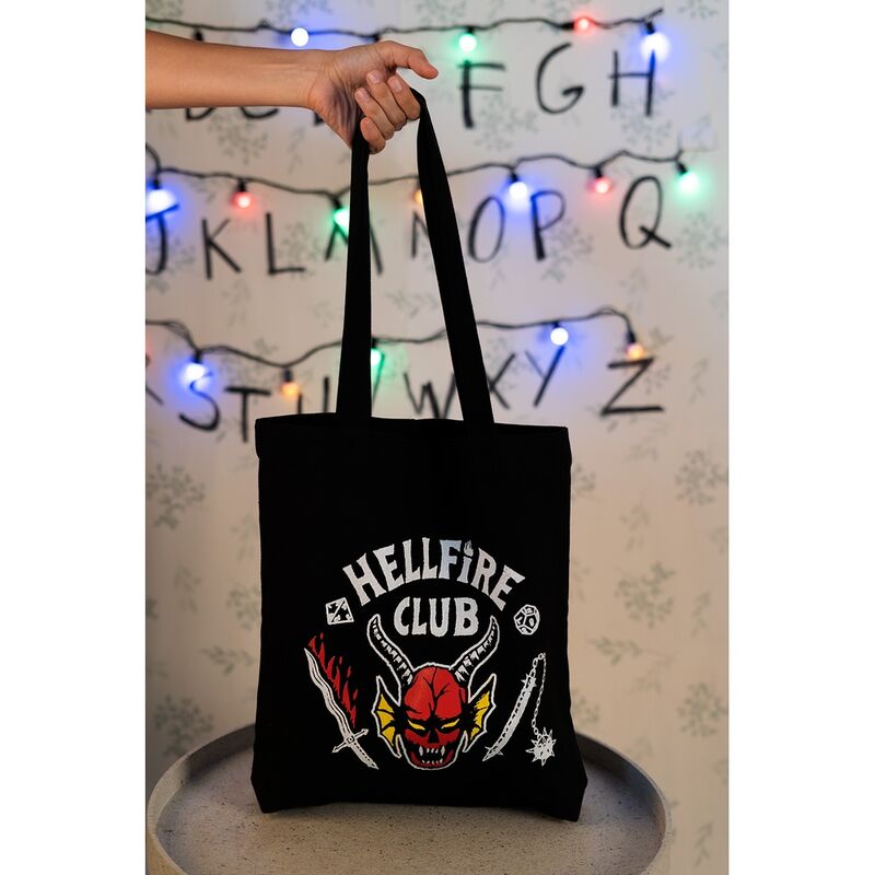 Tote bag stranger things hellfire club